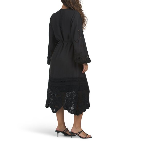 KOBI HALPERIN Black Yelle Embroidered Lace Dress - Picture 2 of 2